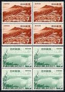Japan 1968 Park / Mountain / Lake / Trees 2v blk (n29548)