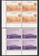 Japan 1968 Trees / Plants / Mountains / Park 2v blk (n29547)