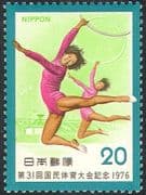 Japan 1976 Gymnastics/ Sports/ National Athletics Meeting/ Stadium/ Buildings 1v (n28349)
