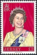 Jersey 1976 Queen Elizabeth II /QEII/ Royalty/ Royal/ People/ Coats of Arms high value 1v (n22220)