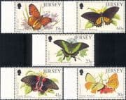 Jersey 1995 Butterflies/ Insects/ Nature/ Conservation 5v set (b7705)