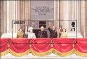 Jersey 1995 WWII/ Liberation/ Winston Churchill/ King George/ VE Day/ Royalty 1v m/s (s691)
