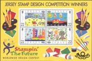 Jersey 2000 "Stampin' the Future"/ Children's Art Contest/ Paintings 4v m/s (n14723)