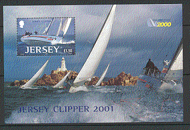 Jersey 2001 Sailing / Clipper Race / Boats 1v m / s (b6508)