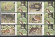 Jersey 2007 Animals / Wildlife / Rodents / Rabbits / Mouse / Rat 6v set (n35633)
