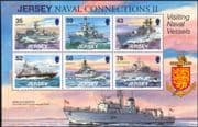 Jersey 2008 Royal Navy/ Ships/ Boats/ Naval/ Military/ Transport 6v set (b298c)