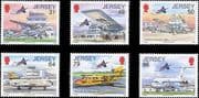Jersey 2012 Airport/ Planes/ Aircraft/ Aviation/ Transport/ Buildings 6v set (n21777)