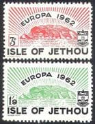 Jethou (Channel Islands)1962 Europa / Island / Coat-of-Arms / Animation 2v set n40804