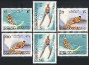 Jordan 1974 Water-skiing / Sports / Leisure 6v set (n31993)