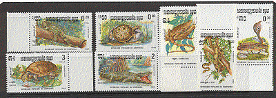 Kampuchea 1983 Reptiles / Animals / Nature 7v set (b8045)