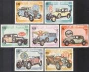 Kampuchea 1984 Vintage Cars/ Transport/ Motors/ Rolls Royce/ Mercedes/ Bugatti/ Alfa Romeo 7v set (b8340)