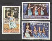 Kampuchea 1985 Dancers / Music 3v set (n21137)