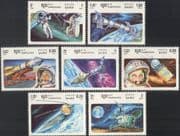 Kampuchea 1985 Gagarin/ Tereshkova/ Space/ Satellites/ Astronauts/ Cosmonauts/ Soyuz/ Vostok/ Venera 7v set (b7997)