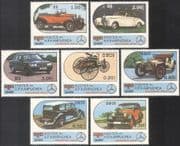Kampuchea 1986 Centenary of the Motor Car/ Cars/ Mercedes Benz/ Transport 7vset b8329