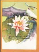 Kampuchea 1989 Aquatic Plants/ Flowers/ Nature/ Water Lily 1v m/s (s4076)