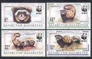 Kazakhstan 1997 WWF / Polecat / Animals / Nature / Wildlife / Conservation 4v set (n39667)