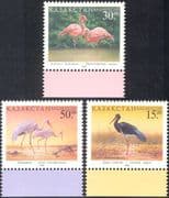 Kazakhstan 1998 Birds/ Nature/ Wildlife/ Crane/ Stork/ Flamingo/ Conservation 3v set (b3136)