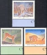 Kazakhstan 1998 Leopard/Lynx/ Wild Cats/Animals/Wildlife/Nature/Endangered Species 3v set b9683