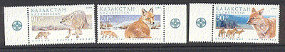Kazakhstan 1999 Animals / Foxes 3v set ref:s4326