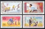Kenya 1981 IY Disabled / Health / Medical / Wheelchair / Olympics / Climbing 4v set n40008