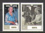 Kenya 1990 HM Queen Mother 90th / Royalty 2v set (n23343)