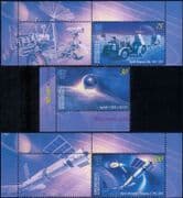 Kyrgyzstan 2017 Space Lab/ Apollo/ Sputnik/ Moon Lander/ Rockets 3v set (kep1013)