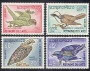 Laos 1966 Osprey / Parakeet / Thrush / Jay / Birds / Nature / Raptors 4v set (n39880)