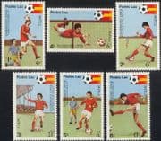Laos 1981 Football World Cup Championships/ WC/ Soccer/ Sport/ Games 6v set (b8070)