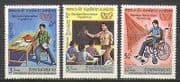 Laos 1981 IY Disabled / Phone / Education 3v set (n22335)