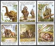 Laos 1982 Elephants / Animals / Nature / Wildlife 6v set ref:b8224