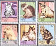 Laos 1983 Domestic Cats/ Pets/ Animals/ Nature 6v set (b5705)