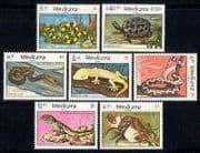 Laos 1984 Reptiles / Snakes / Animals / Lizards 7v set (s852)