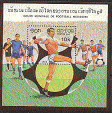 Laos 1986 Football / WC / Sports / Soccer 1v m / s (b8060)