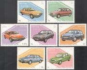 Laos 1987 Cars/ Transport/ Motoring /Motors/ Ford/ Volvo/ Alfa Romeo 7v set (b8339)
