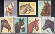 Laos 1987 Horses/ Animals/ Transport/ Animation 7v set ref:b5430