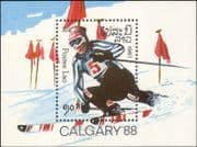 Laos 1987 Winter Olympics / Sports / Games 1v m / s (b8609g)