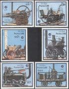Laos 1988 Trains/ Steam Engines/ Locomotives/ Railways/ Rail/ Transport/ "Essen '88" Stamp Fair/ StampEx 6v set (b8337)