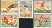 Laos 1991 Football World Cup Championships/ Soccer/ Sport/ Games/ WC USA '94 5v set (b8101)