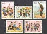 Laos 1991 Music / Dance / Instruments / Arts 5v set (n21041)