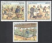 Laos 1991 Trees / Planting / Nature / Conservation / Environment 3v set (n21146)