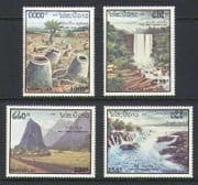 Laos 1991 Waterfalls / Tourism / Tree / Pots 4v set (n21043)