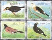 Laos 1995 Starling/ Mynah/ Grackle/ Birds/ Nature/ Conservation/ Wildlife 4v set (b8107)