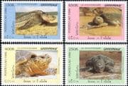 Laos 1996 Turtles/ Greenpeace/ Marine/ Wildlife/ Animals/ Nature/ Conservation 4v set (b5668s)