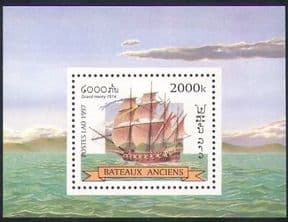 Laos 1997 Ancient Sailing Ships  /  Sail  /  Boats  /  Transport  /  Nautical  /  Navy m  /  s (n35217)