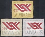 Latvia 1991 Olympic Games / Olympics / Committee / Rings / Sports / Games 3v (n40955)