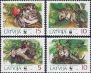 Latvia 1994 Edible (Fat) Dormouse/ WWF/ Rodent/ Animals/ Nature/ Wildlife 4v set (n20848)