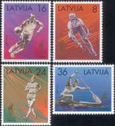 Latvia 1996 Olympic Games/ Sports/ Cycling/ Bikes/ Basketball/ Canoeing 4v set (lv1037)