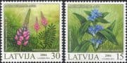 Latvia 2004 Protected Flowers/ Gentian/ Nature/ Plants/ Conservation 2v set (n12098)