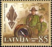 Latvia 2007 Europa/ Scouts/ Youth/ Leisure/ Scouting/ Map/ Compass 1v (n30902)