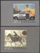 Latvia 2007 Postal Service 375th Anniversary/ Horse/ Rider/ Motor/ Van/ Postwoman/ Animals/ Transport/ Post/ Mail 2v s/a set (n29360)